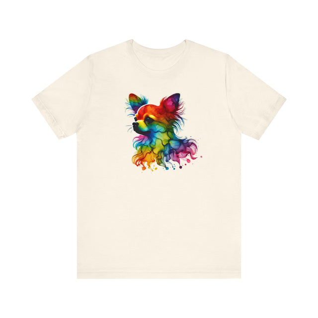 Rainbow Chihuahua Head T-shirt,Pride Shirt,Dog Lover Top,Rainbow Animals,LGBTQ+ Tee, Chihuahua Owner