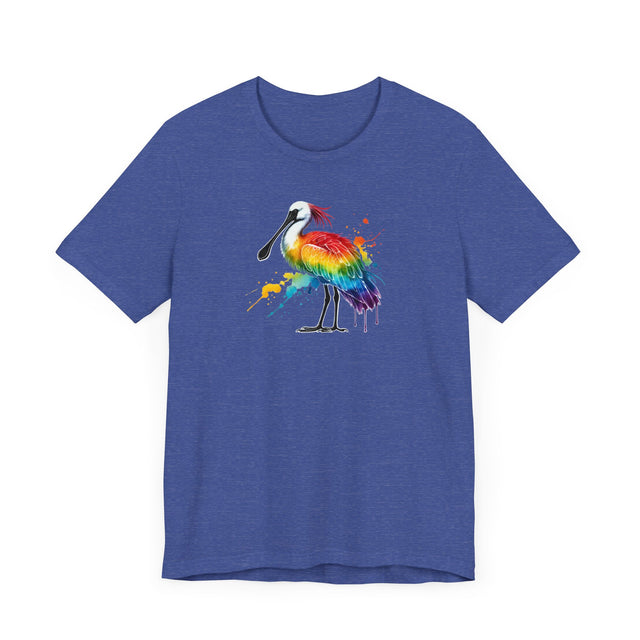 Rainbow Spoonbill Alcohol Ink T-shirt, Pride Shirt,Bird Lover T shirt, LGBTQ+, BGLT, Avian