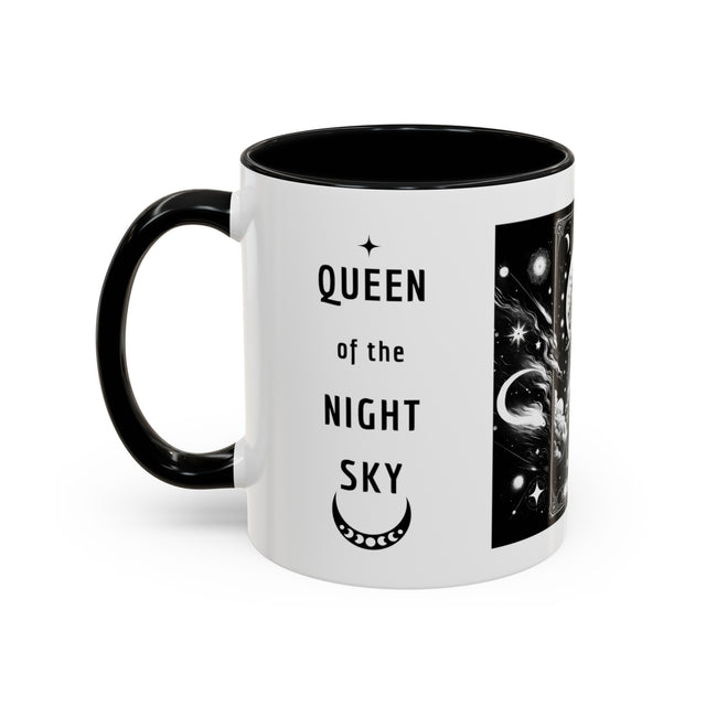 Queen of the Night Sky,Tarot card mug,Mothers Day Gift,Tarot Reader Gift,Witchy Cup,Mystical Cards Cup,Celestial Astrology,Gift for her