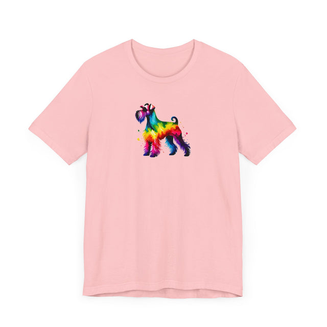 Rainbow Schnauzer T-shirt,Pride Shirt,Dog Lover Top,Rainbow Animals,LGBTQ+ Tee, Schnauzer owner, Schnauzer gift