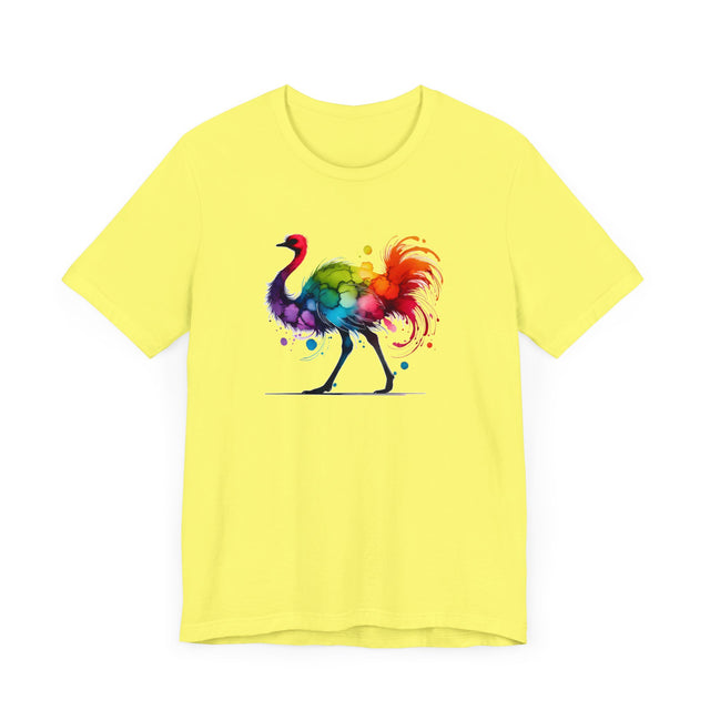 Rainbow Ostrich Alcohol Ink T-shirt, Bird Lover T shirt, LGBTQ+, BGLT,Pride Shirt
