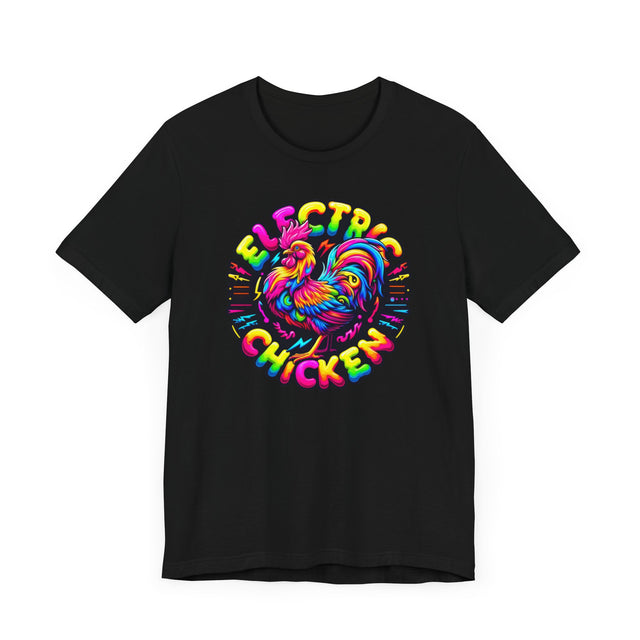 Neon Electric Chicken T-shirt, Fowl Tee