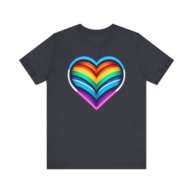 Trans Rainbow Heart T-shirt, Pride Shirt