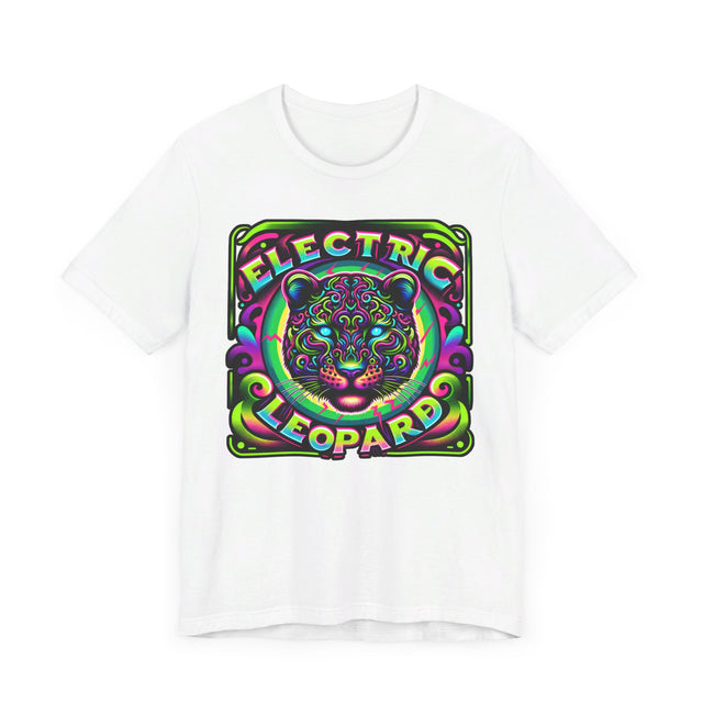 Electric Leopard T-shirt, Leopard Tee, Big Cat Lover