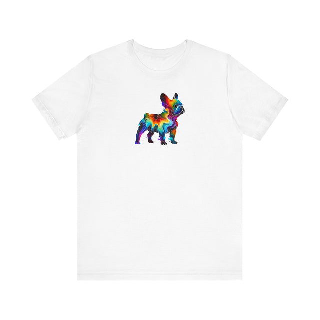 Rainbow French Bulldog T-shirt,Pride Shirt,Dog Lover Top,Rainbow Animals,LGBTQ+ Tee,Frenchie Owner