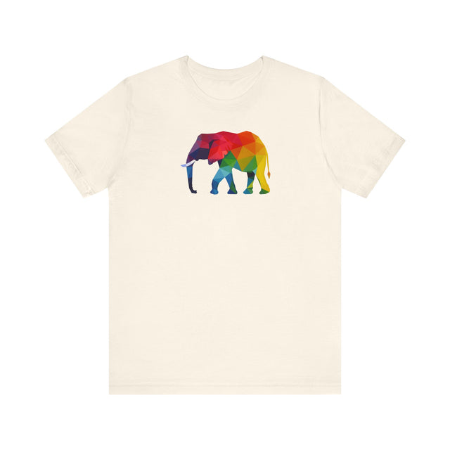 Geometric Rainbow Elephant T-shirt,Pride Shirt,Elephant Lover Top,Rainbow Animals,LGBTQ+ Tee,Queer,Gay,Lesbian,Bisexual,Trans,BGLT,LBGT