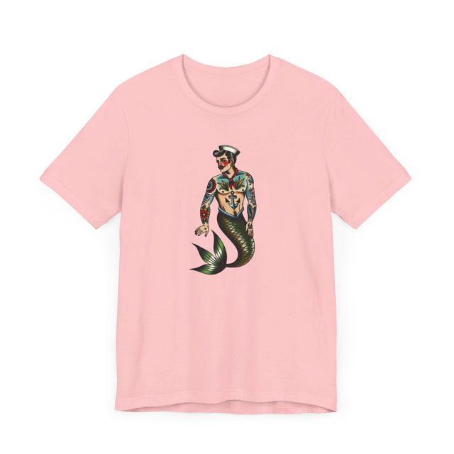 Merman Sailor T-shirt, Sailor shirt, Flash Tattoo Style