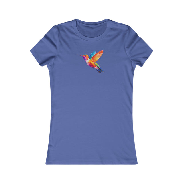 Geometric Rainbow Hummingbird T-shirt,Pride Shirt,Queer Top,Rainbow birds,LGBTQ+ Tee,Gay,Lesbian,Bisexual,Trans,Women's Favorite Tee