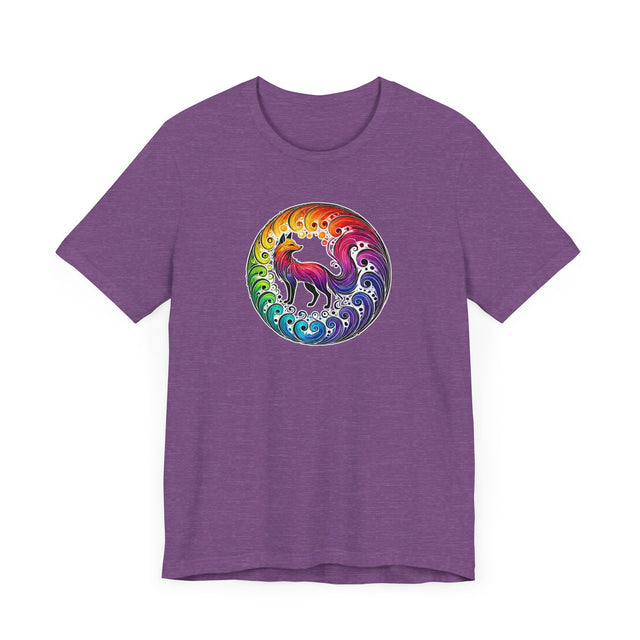 Rainbow Fox Spiral,Vixen lover,Foxy tee,Pride Shirt,Rainbow,Pride Parade T shirt,LGBTQ+ Ally Tee