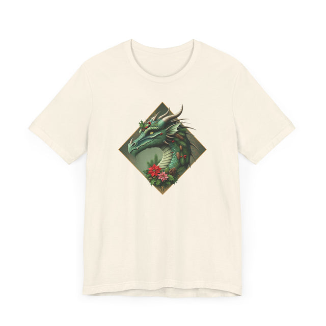 Christmas Green Dragon T-shirt, Yuletide Shirt