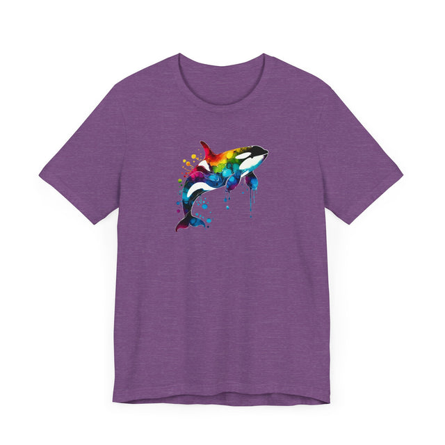 Rainbow Orca Alcohol Ink,Killer Whale Tee,Sea life lover,Ocean Life,Nautical,Pride Shirt,LGBTQ+ Tee