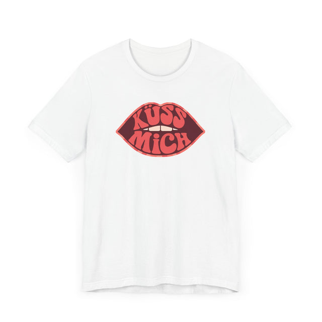 Küss Mich "Kiss Me" psychedelic T-shirt, German Lover Shirt