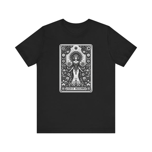 Queen of Midsummer,Tarot card shirt,Mothers Day Gift,Witchy Shirt,Mystical Cards Tee,Celestial Astrology,Gardener Gift,Gift for her,Queen