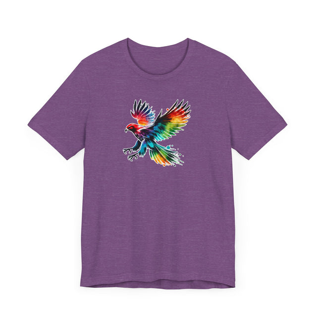 Rainbow Hawk Alcohol Ink T-shirt, Pride Shirt,Bird Lover T shirt, LGBTQ+, BGLT, Avian