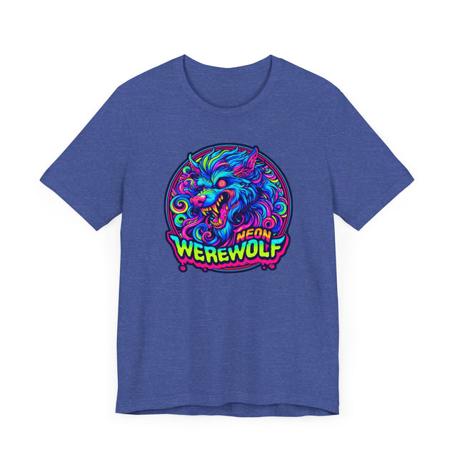 Neon Werewolf T-shirt, Halloween Tee, Neon Goth
