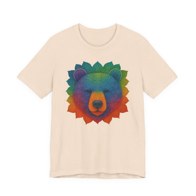 Bear Rainbow Mandala T-shirt, Pride Shirt, Artsy Tee, LGBTQIA, Bear, Queer, Mama Bear, Papa Bear