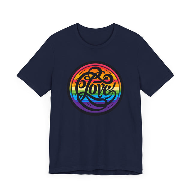 Pride Love Circle Shirt, Rainbow Love T-shirt, LGBT Love, Pride T shirt, LGBTQ+ Tee, Queer Love