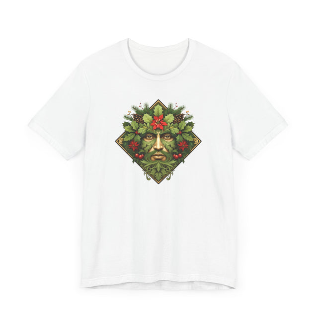 Christmas Green Man Diamond T-shirt, Yuletide Shirt