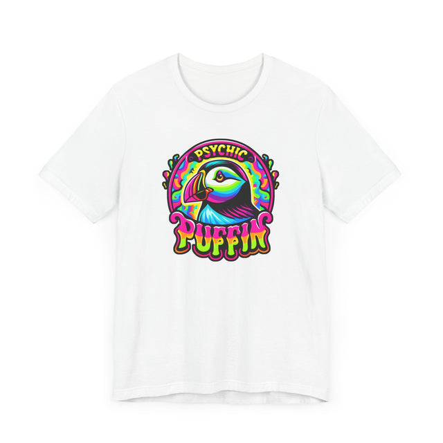 Neon Psychic Puffin T-shirt, Puffin Tee, Bird Lover