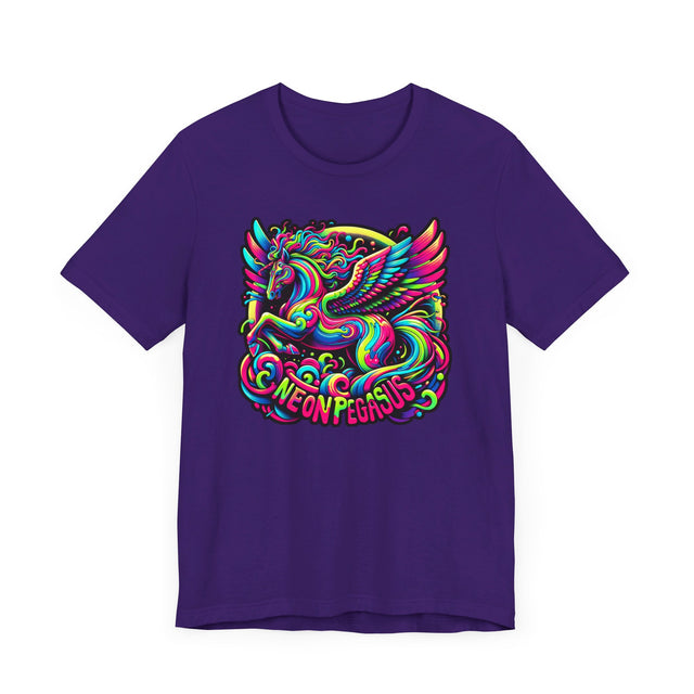 Neon Pegasus T-shirt, Flying Horse Tee