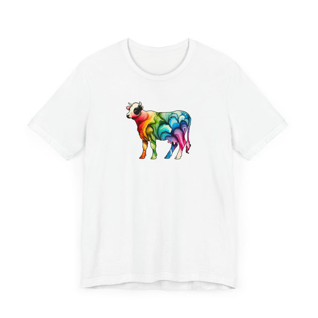 Rainbow Holstein Cow,Cow lover,Cattle tee,Bovine shirt,Pride Shirt,Rainbow,Pride Parade T shirt,LGBTQ+ Ally Tee