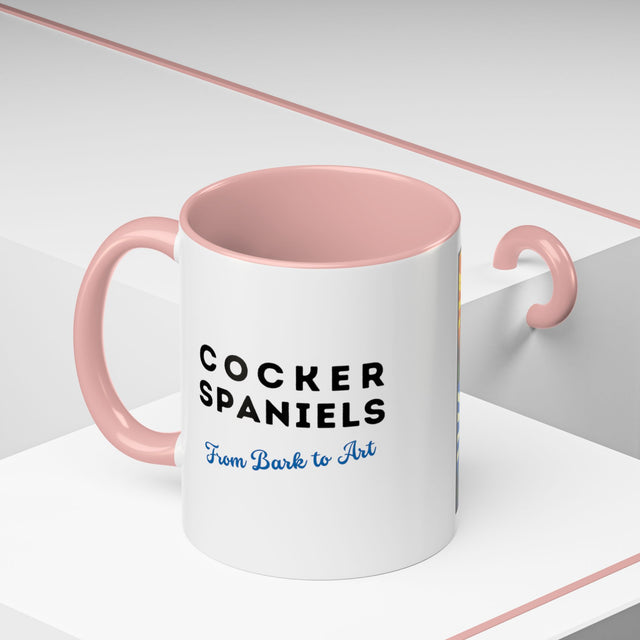 Cocker Spaniels Coffee Cup,4-Panel Pop Art Mug,Cocker Lover,Cocker Mom,Cocker Dad,Dog Lover Gift,Cocker Spaniel Gift