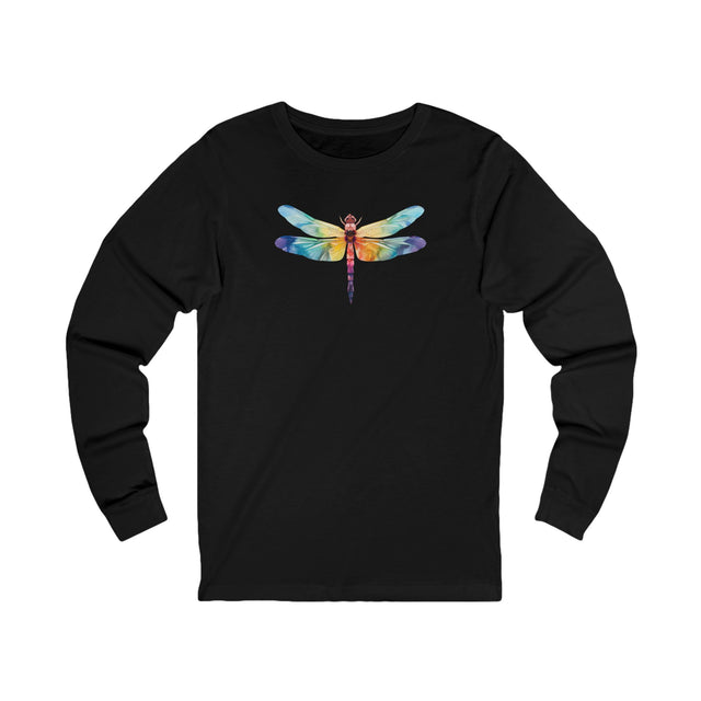 Rainbow Dragonfly long sleeve,Dragonfly lover,Insect fan,Pride Shirt,LGBTQ,Queer,Rainbow Animals,Unisex Jersey Long Sleeve Tee