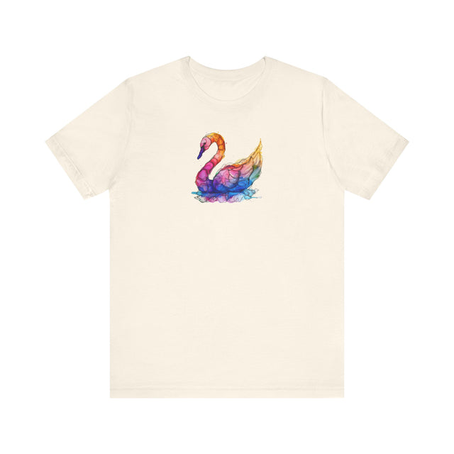Rainbow Swan T-shirt,Pride Shirt,Bird Lover Top,Rainbow Animals,LGBTQ+ Tee