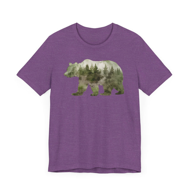 Bear Forest Silhouette T-shirt, Animal Lover T shirt, LGBTQ+, Big Bear
