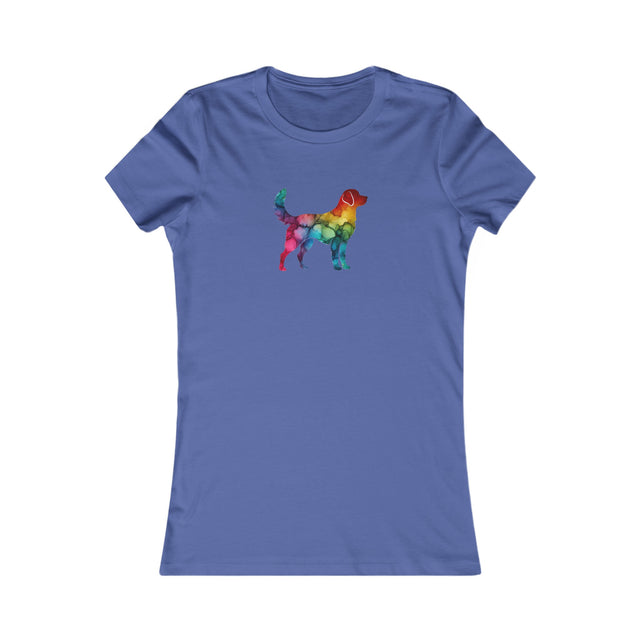Rainbow Labrador Retriever T-shirt,Pride Shirt,Dog Lover Top,Rainbow Animals,LGBTQ+ Tee, Lab Owner,Women's Favorite Tee