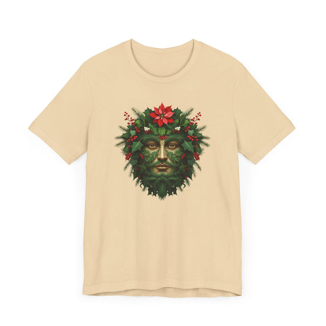 Christmas Green Man T-shirt, Yuletide Shirt