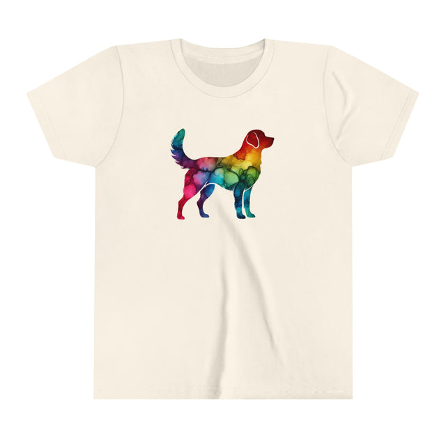 Rainbow Labrador Retriever T-shirt,Pride Shirt,Dog Lover Top,Rainbow Animals,LGBTQ+ Tee, Lab Owner,Youth Size