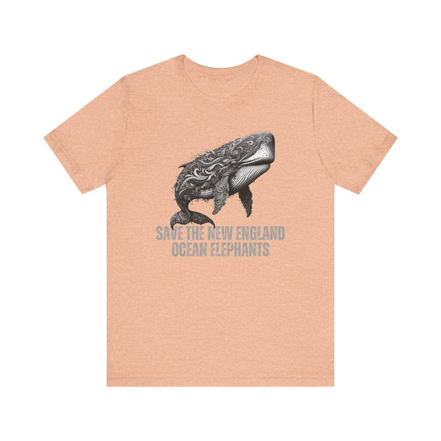 Save the New England Ocean Elephants, Funny Tshirt, Whale tshirt, ocean lover, sea lover, wildlife lover tshirt