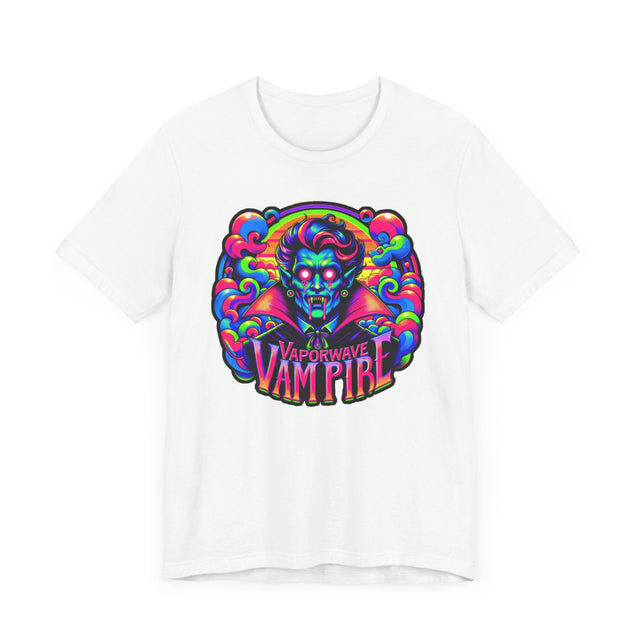 Vaporwave Vampire T-shirt, Halloween Tee, Neon Goth