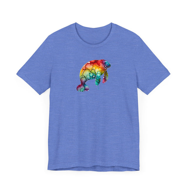 Rainbow Manatee Alcohol Ink,Sea life lover,Ocean Life,Nautical,Pride Shirt,LGBTQ+ Tee