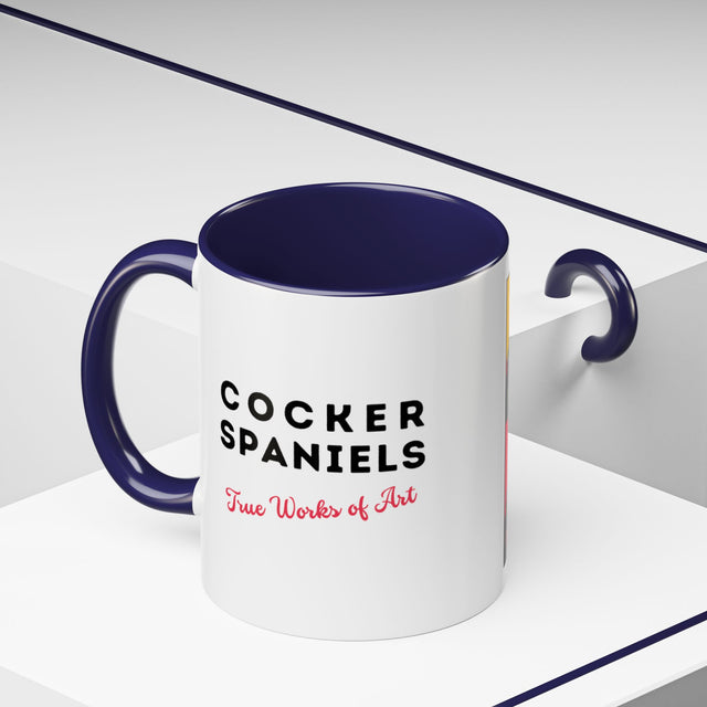 Cocker Spaniels Coffee Cup,4-Panel Pop Art Mug,Cocker Lover,Cocker Mom,Cocker Dad,Dog Lover Gift,Cocker Spaniel Gift