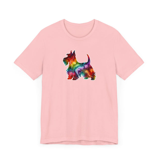 Rainbow Scottish Terrier T-shirt,Pride Shirt,Dog Lover Top,Rainbow Animals,LGBTQ+ Tee, Scottie owner, Scottie gift