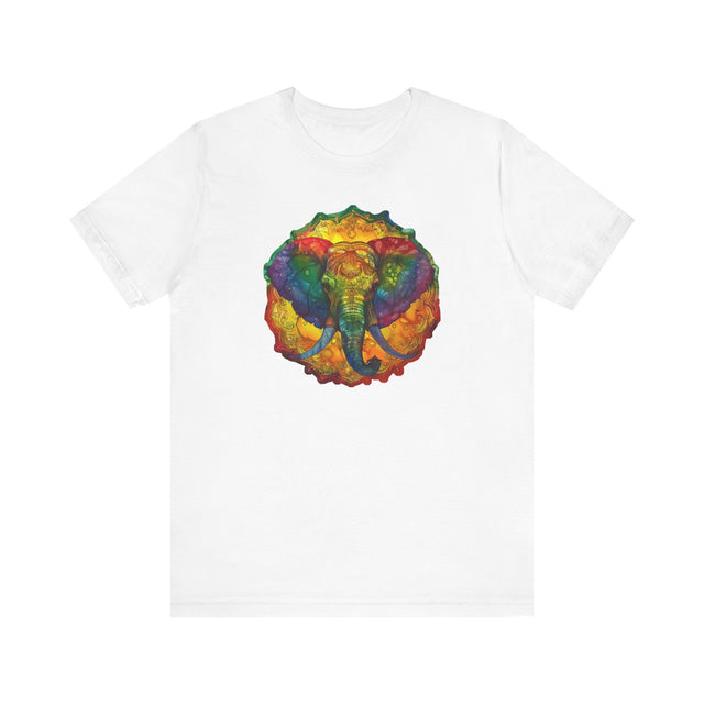 Rainbow Elephant Mandala T-shirt,Pride Shirt,Elephant Lover Top,Rainbow Animals,LGBTQ+ Tee,Queer,Gay,Lesbian,Bisexual,Trans,BGLT,LBGT