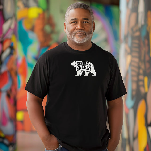 Big Bear Energy Silhouette T-shirt, Animal Lover T shirt, LGBTQ+, Big Bear