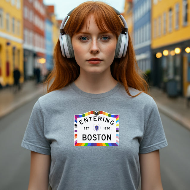 Boston Sign Pride T-shirt, Pride Shirt