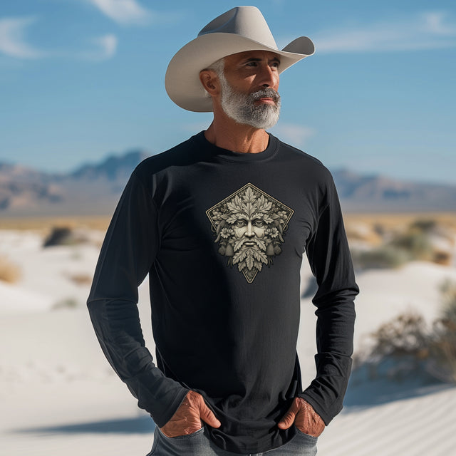 We Reap What We Sow Tee, Green Man T-shirt, Long sleeve