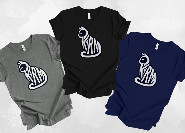Karma Cat Top, Cute Cat Shirt, Cat Lover Tee