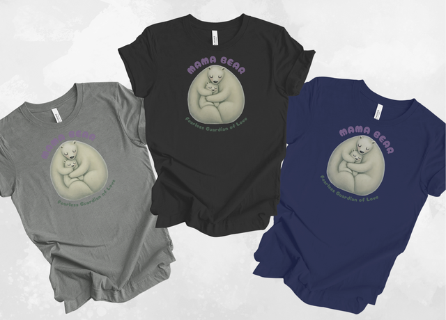 Mama Bear T-shirt,Polar Bear Top,Mothers Day Gift,Cute Mama Tee,Mom Life,Baby Shower Gift,Mama Bear Baby Bear,New Mom Gift,Mom Hug Shirt