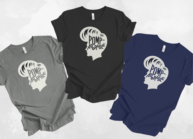 Pompadour T-Shirt, Rockabilly Style, Funny Tee, Gifts For Him, Cool Hair, Psychobilly, Punny Shirt, Guy Gift, 1950s Hairdo, 1960s style