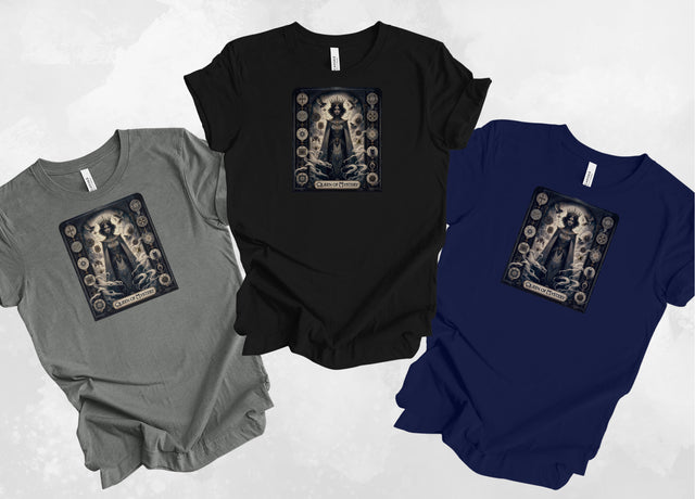 Queen of Mystery,Tarot card shirt,Mother's Day Gift,Tarot Reader Gift,Witchy Shirt,Mystical Cards Tee,Celestial Astrology,Gift for her