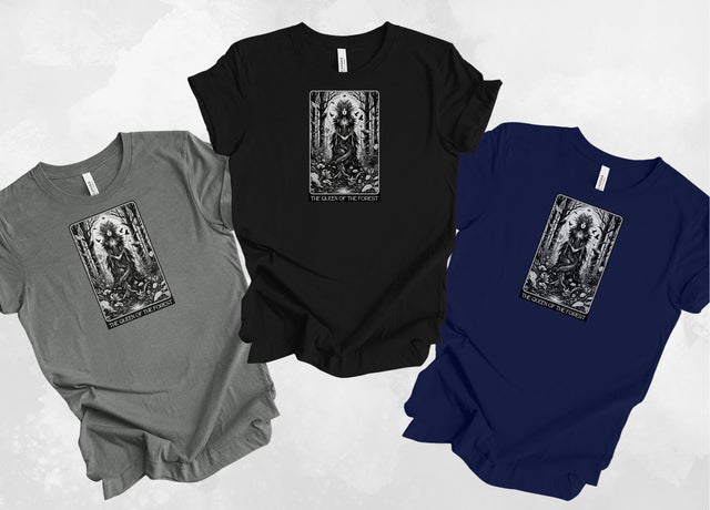 Queen of the Forest,Tarot card shirt,Mother's Day Gift,Tarot Reader Gift,Witchy Shirt,Mystical Cards Tee,Gardener Gift,Gift for her,Gardening
