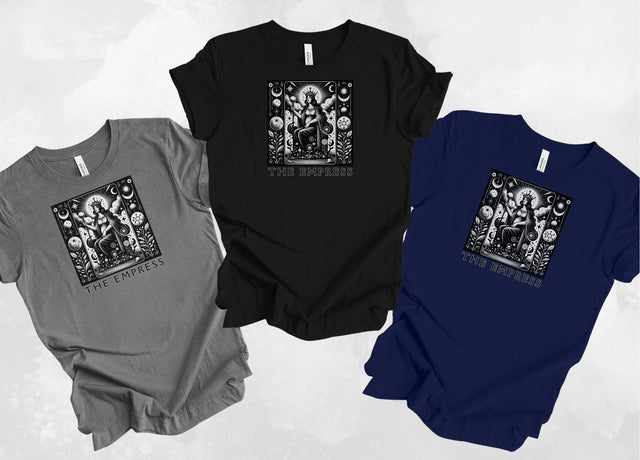 The Empress Tarot card shirt,Mothers Day Gift,Tarot Reader Gift,Witchy Shirt,Mystical Cards,Celestial Astrology,Gift for her,Grandma Gift