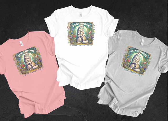 Wolf T-shirt,Mothers Day Gift,Cute Mama Tee,Mom Life,Baby Shower Gift, Mama and Baby Shirt,New Mom Gift,Mom Hug Shirt,Gift For Wife,For her