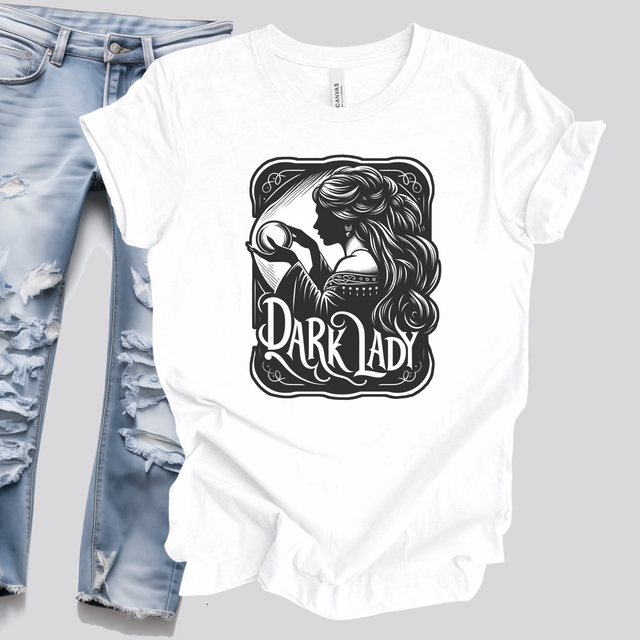 Dark Lady, Fortune Teller, Witchy Woman, Crystal Ball, Witchcraft, Goth, Gothic, Dark Art, Macabre, Queer Icon, Psychic, Mystical, Music Fan