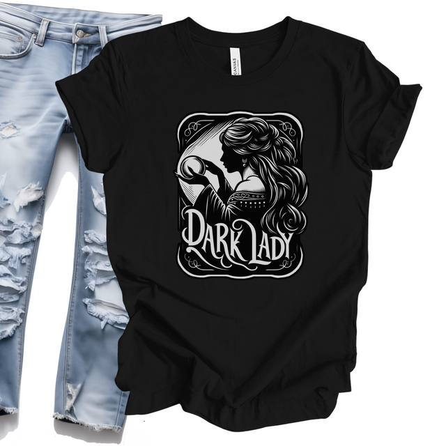 Dark Lady, Fortune Teller, Witchy Woman, Crystal Ball, Witchcraft, Goth, Gothic, Dark Art, Macabre, Queer Icon, Psychic, Mystical, Music Fan